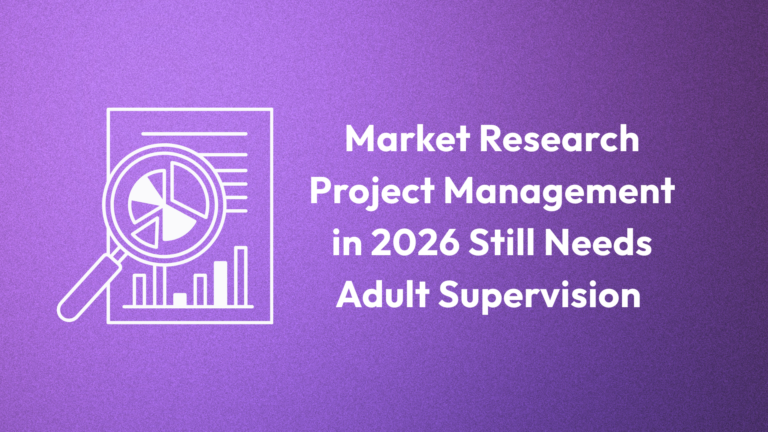 Market research project management