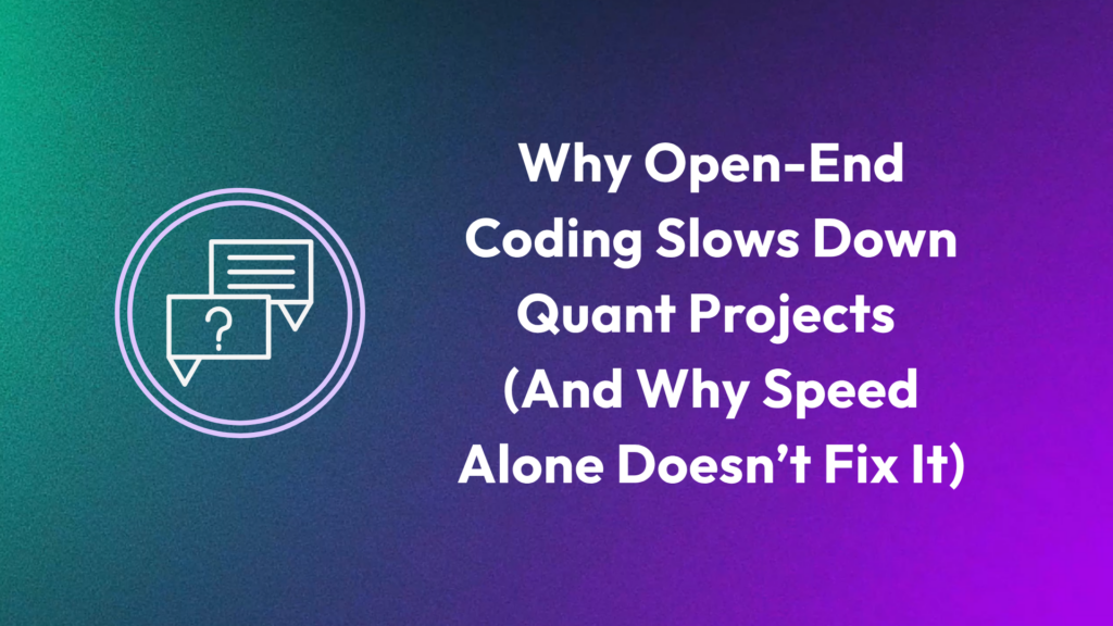 Open-end coding workflow in market research showing sequential steps and delays between stages