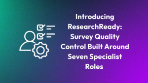 researcher and AI reviewing a survey questionnaire together, illustrating ResearchReady's approach to survey quality control