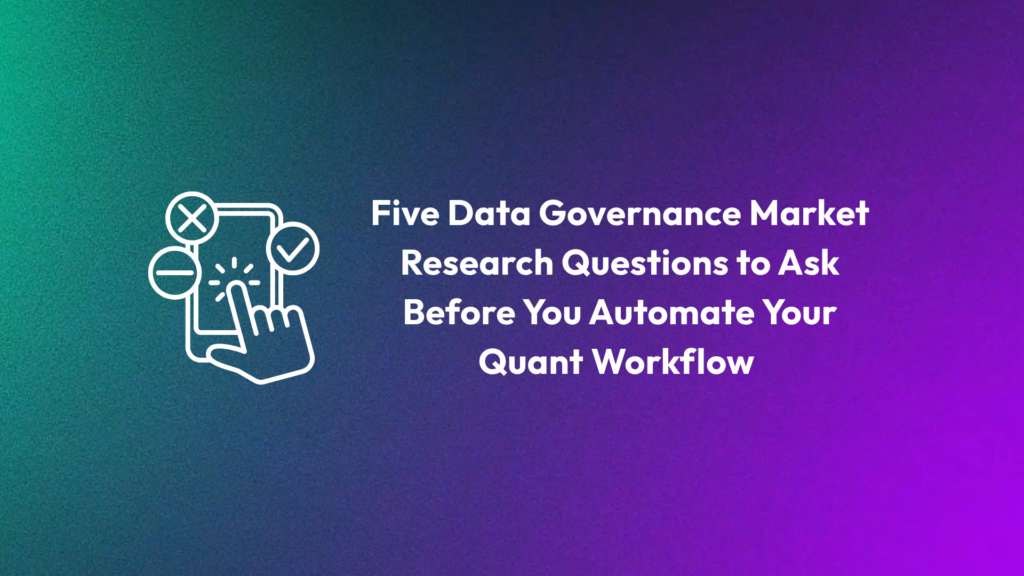 data governance market research