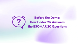 ESOMAR 20 questions