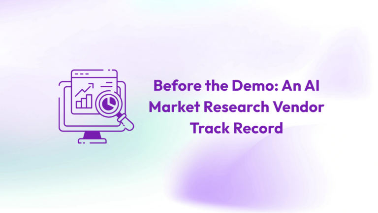 Market Research Vendor Track Record